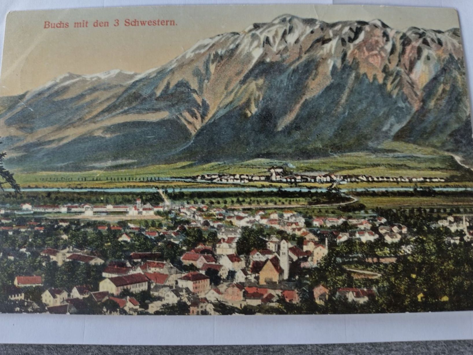 Ansichtskarten: Ansichtskarte Buchs mit 3 Schwestern  uralte Karte um 1900 – Gebraucht aus Wildhaus von Hukwildhaus 1