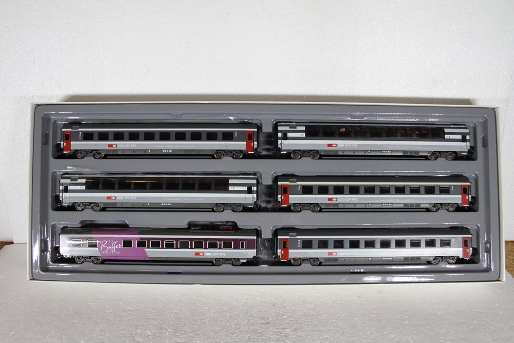 Set De Wagons EuroCity SBB/CFF (Märklin HO) – 4367, Occasion Comme Neuf