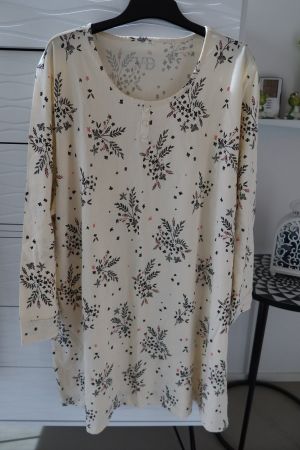 Damennachthemd Grösse 56/58, 100% Baumwolle - NEU