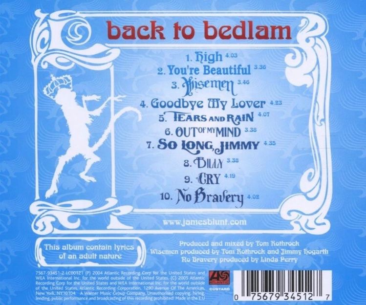 CD: James Blunt Back to bedlam – Usato da Horn venduto da enigma66 1