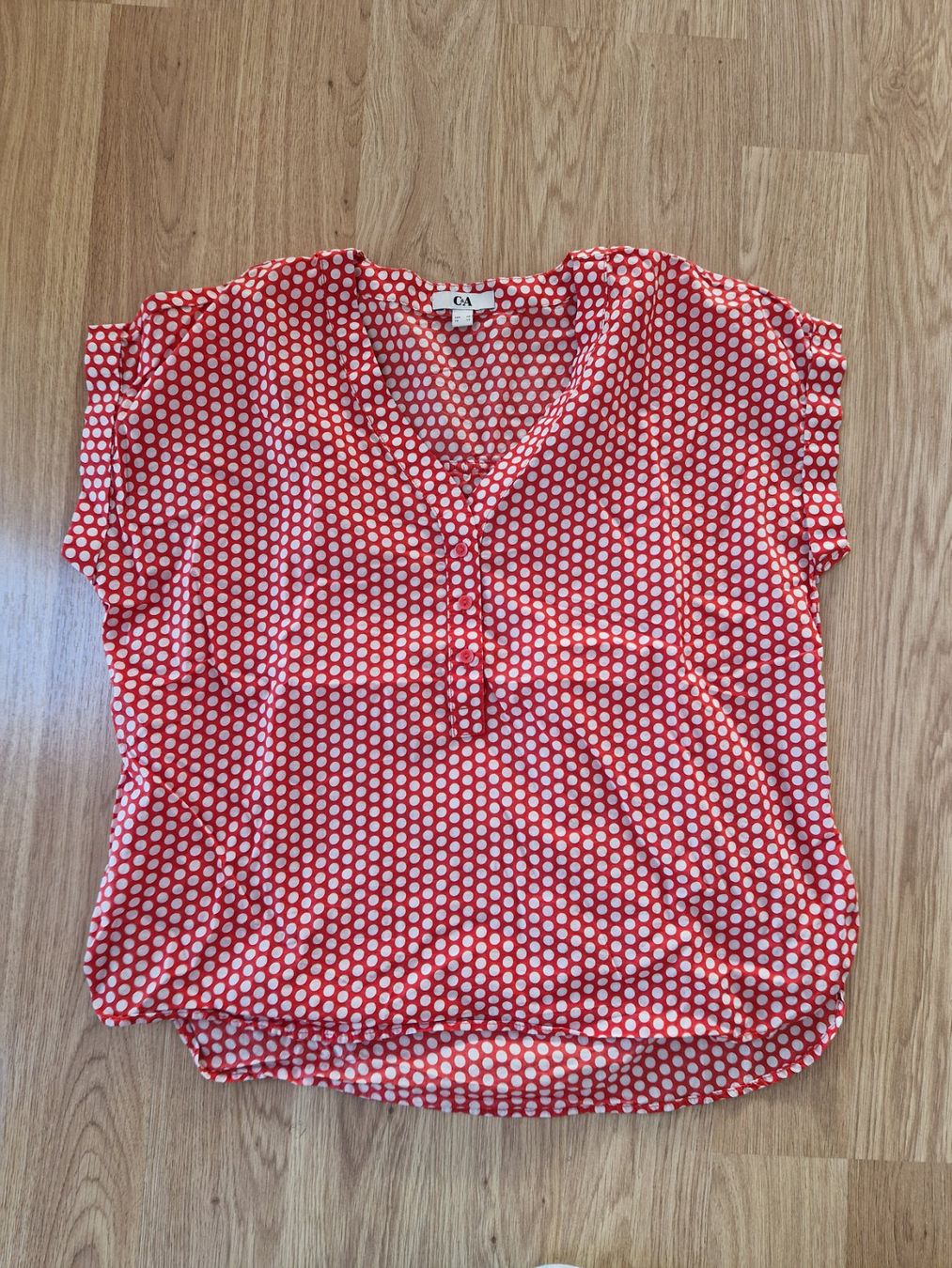 C&A Camicette: Bluse C&A kurzarm 40 getupft – Usato da Giswil venduto da movo08