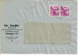 Brief, Stauffer Bierdepot Langnau i.E. 1937
