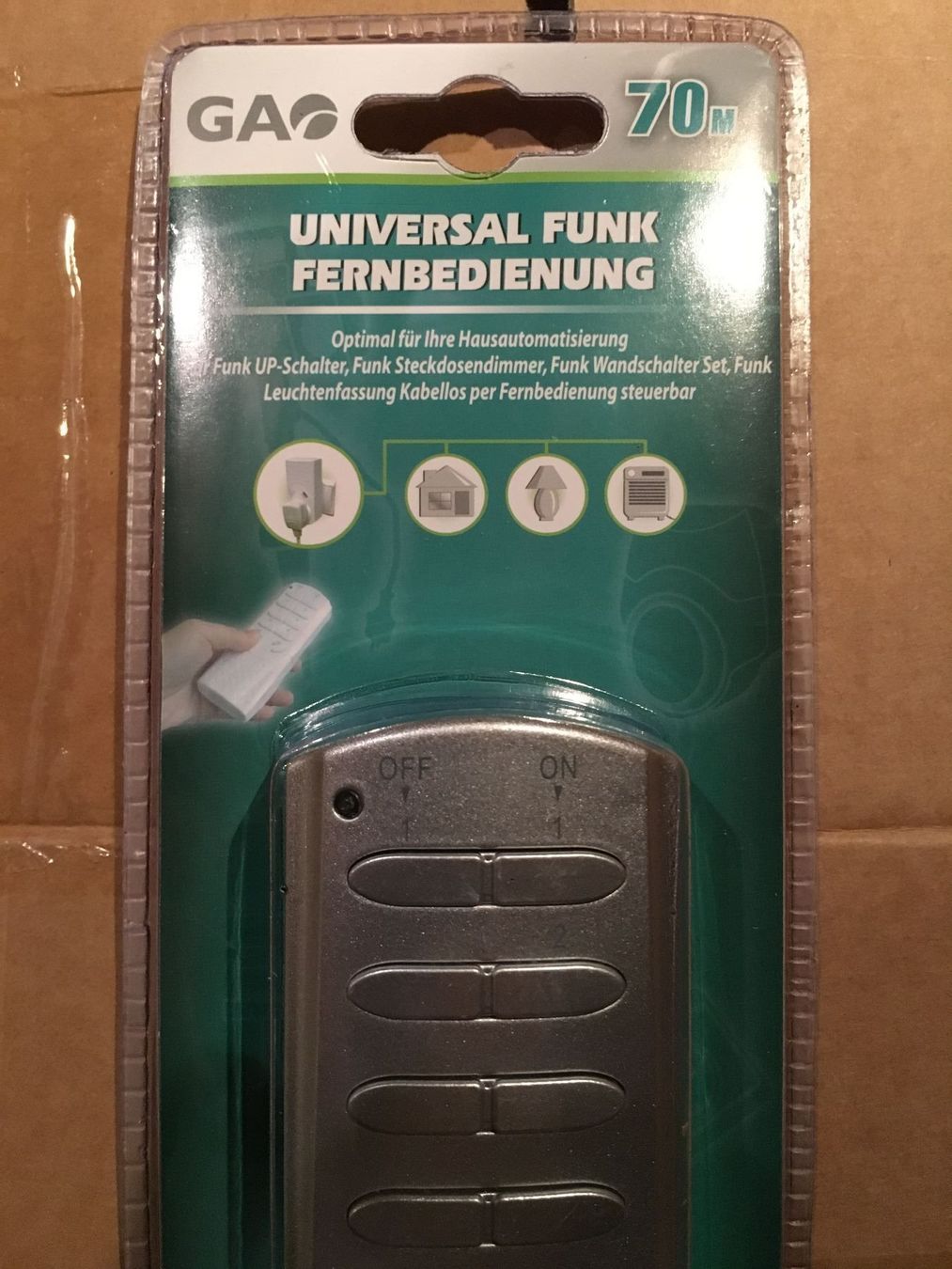 Spine: GA Universal Funk Fernbedienung 70m – Nuovo e nell'imballaggio originale da Kloten venduto da Euroasia 1