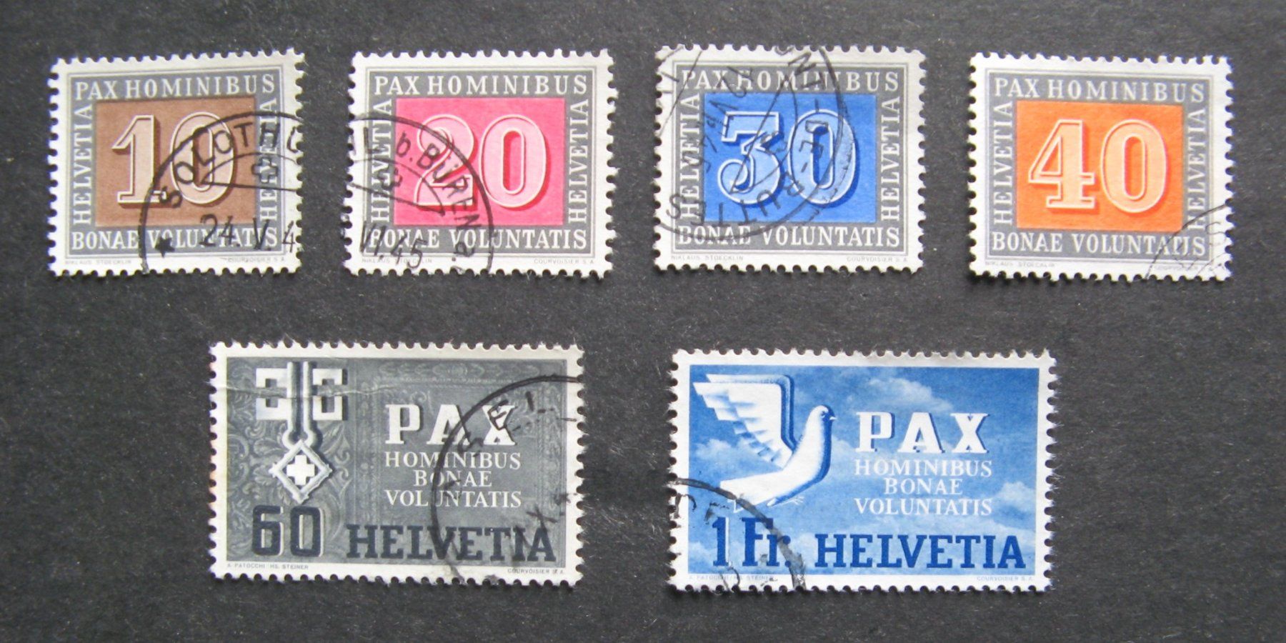 Tutti i francobolli: 1945 Pax gestempelt 1 – Usato da Frauenfeld venduto da Interessent1