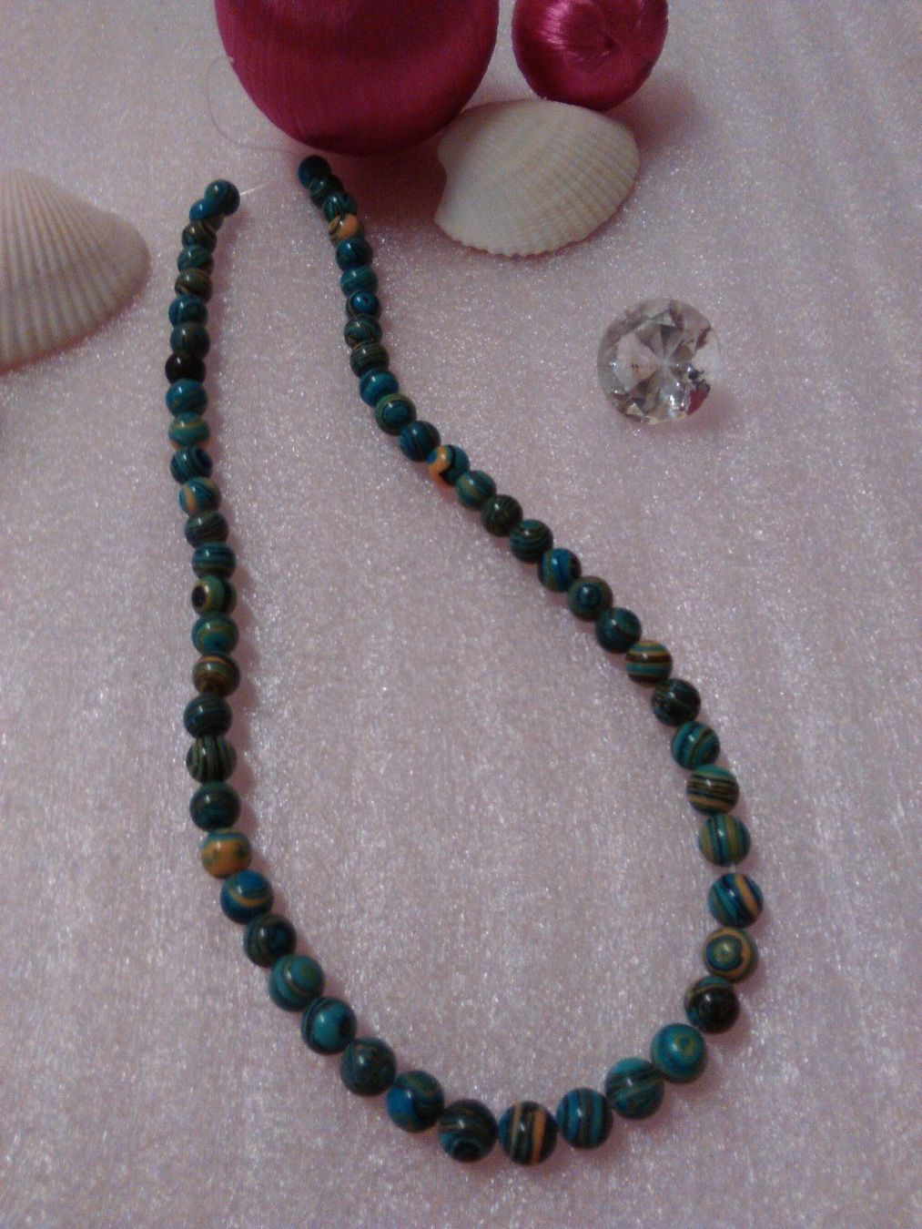 Ketten: STRAND KETTE ODER 2 ARMBÄNDER;MALAQIET – Neu (gemäss Beschreibung) aus Basel von bijoutrie_4 6