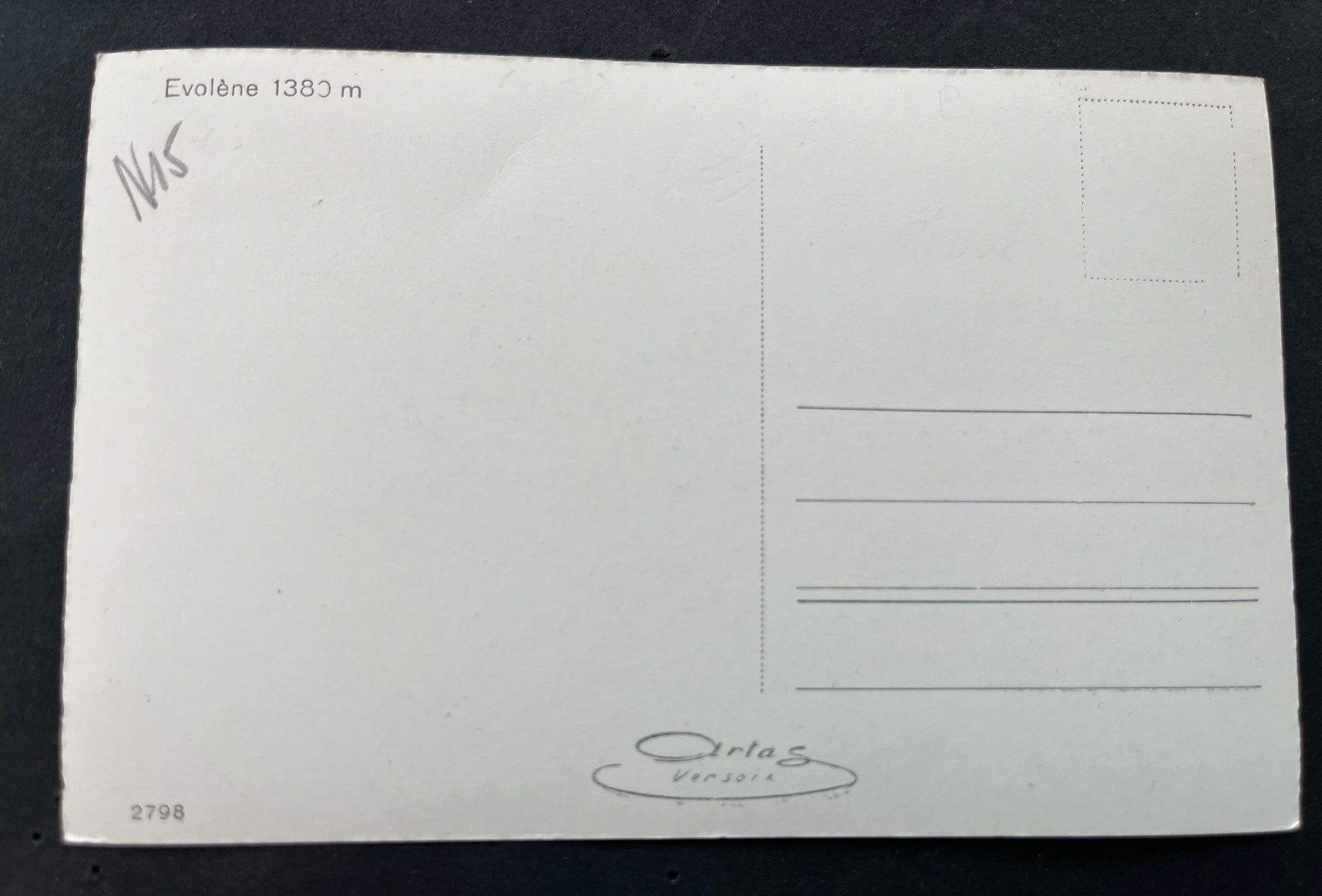 Cartoline postali: Evolène Dorfstrasse, Alimentation, Restaurant, Old.Auto – Usato da Ostermundigen venduto da DaxKarten-75 1