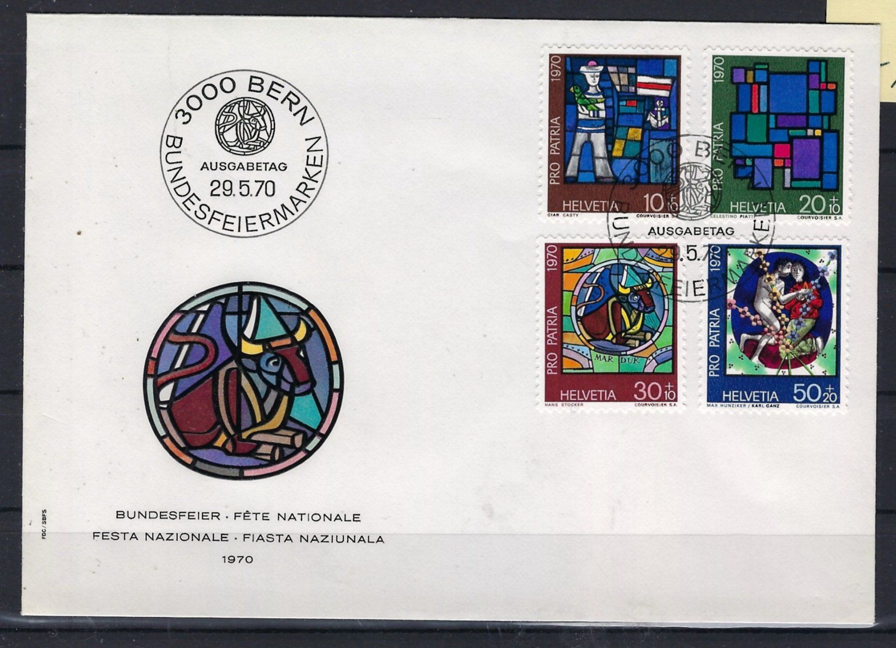 Tutti i francobolli: 1970 Pro Patria ET.    15981 – Usato da Lunden venduto da Animus999