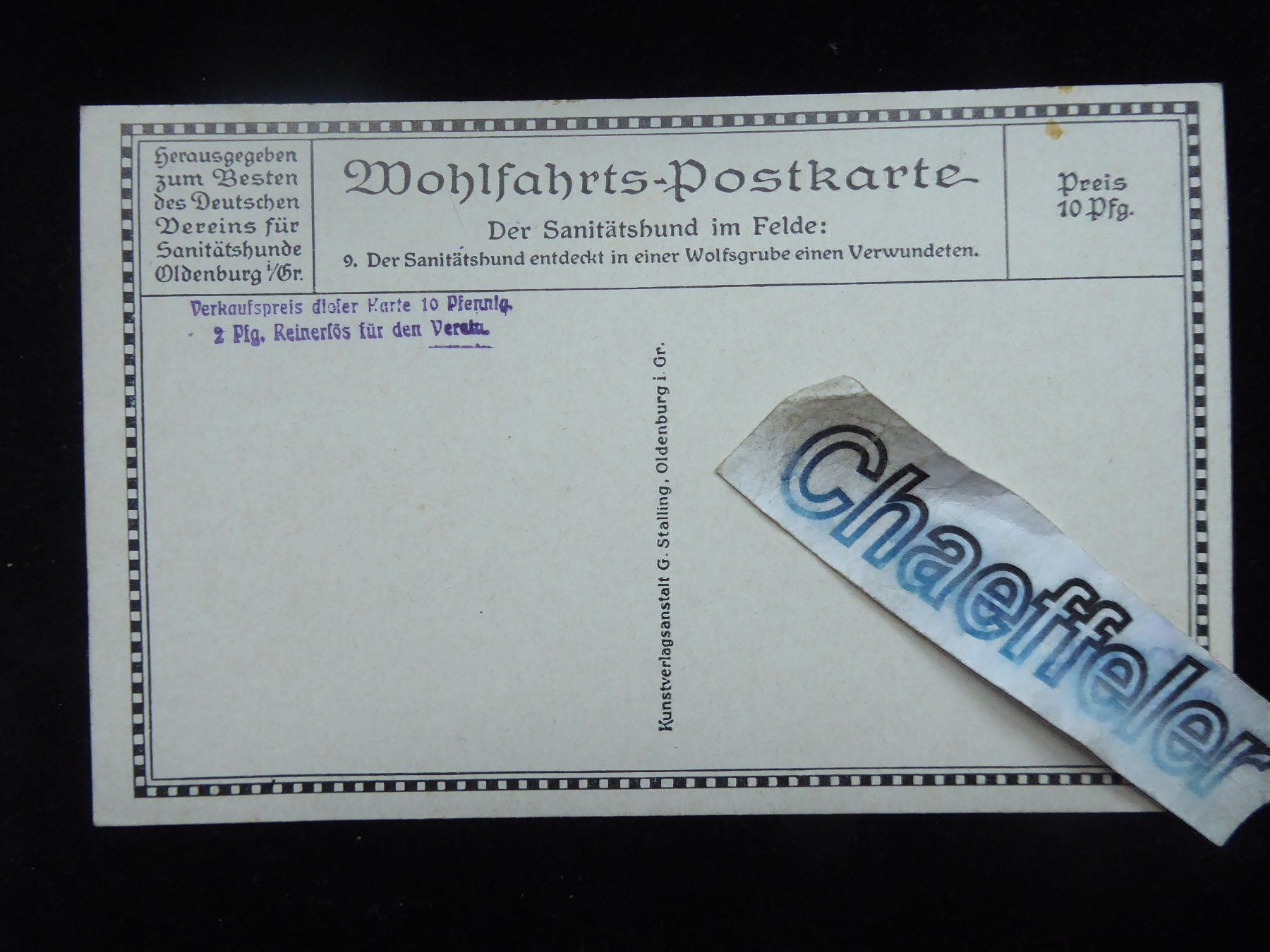 Ansichtskarten: Wohlfahrts - Postkarte – Gebraucht aus Zürich von  1