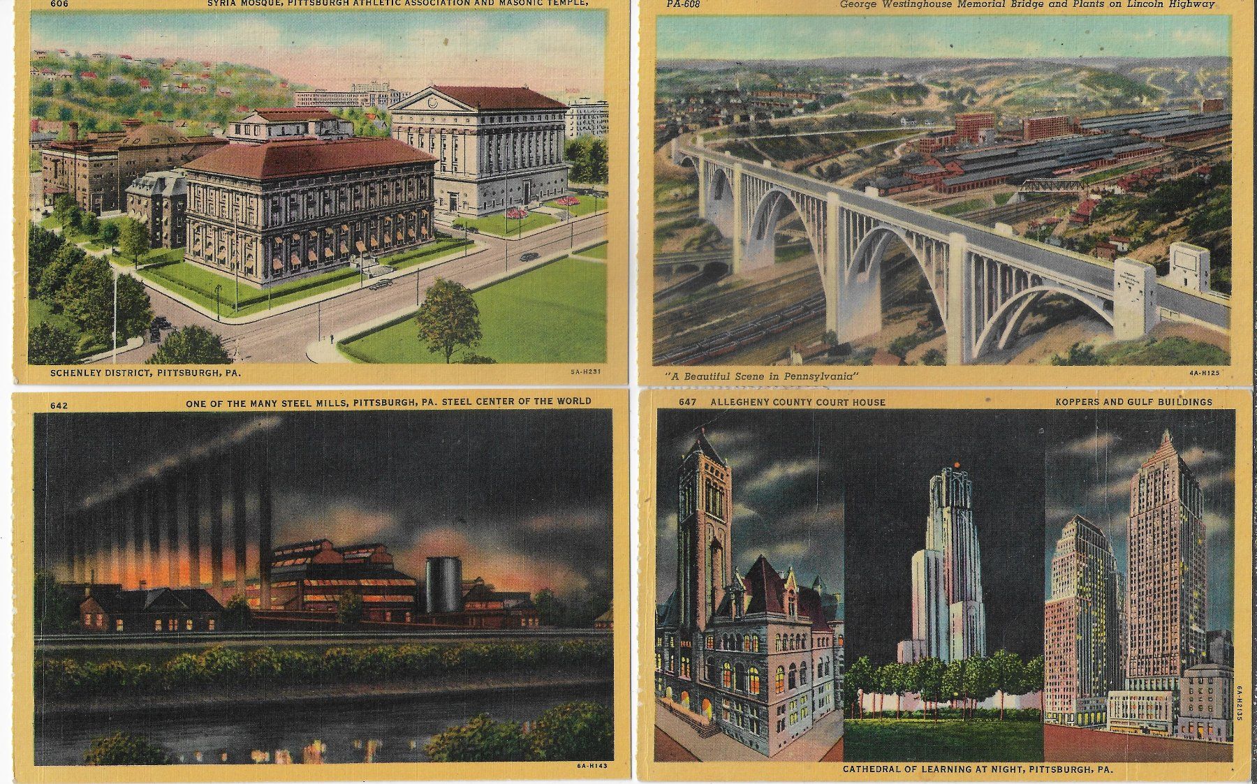 Cartoline postali: 20 AK von Pittsburgh – Usato da Ettingen venduto da Kartenplanet 2