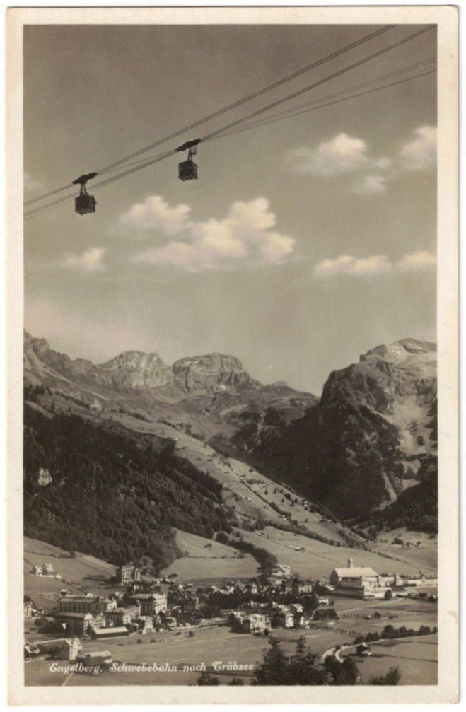 Cartoline postali: Engelberg - Luftseilbahn Gerschnialp--Trübsee – Usato da Binningen venduto da Mountainrider