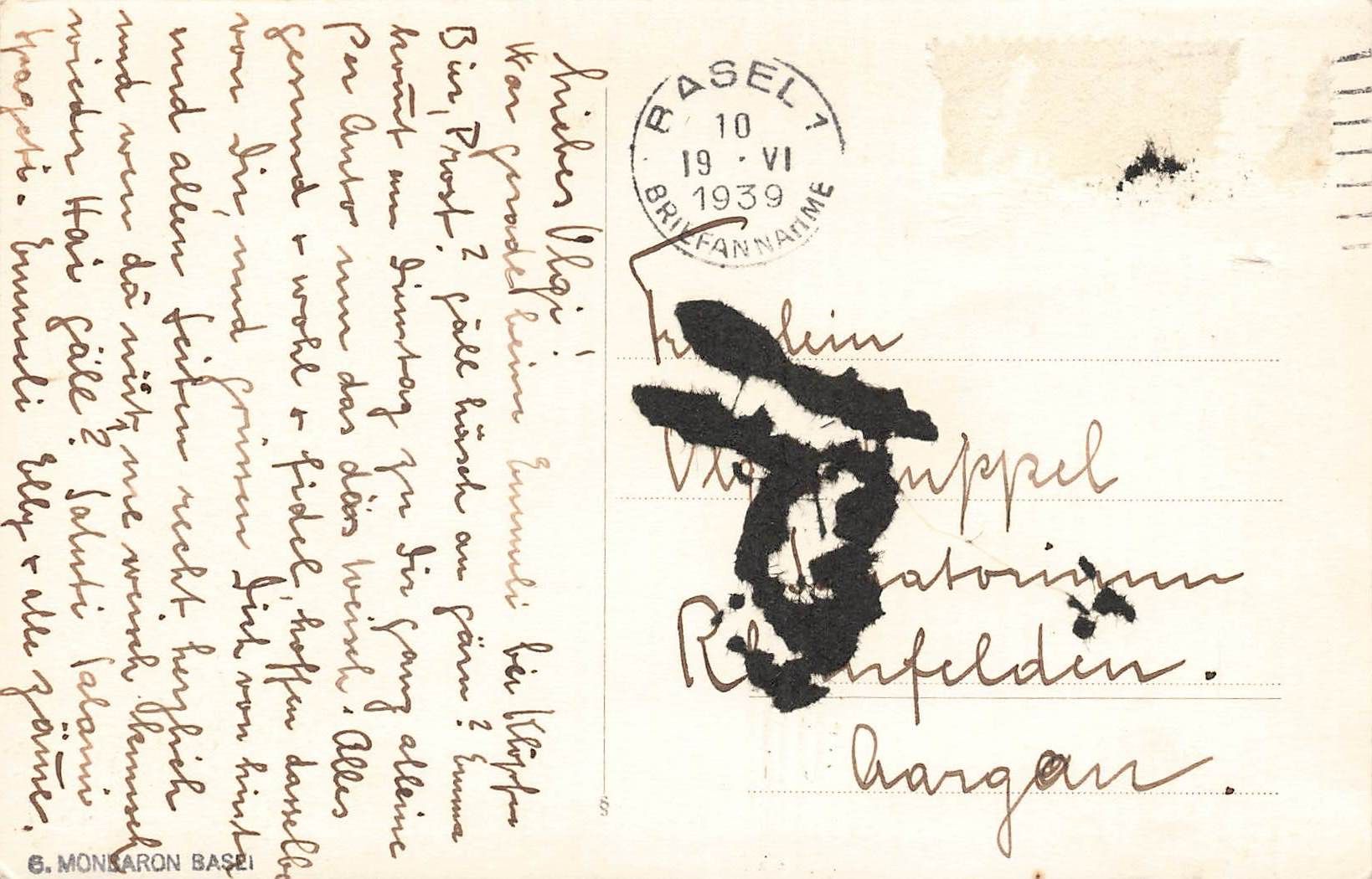 Cartes postales: Basel Mühlenberg – D'occasion à Biasca par Blenio71 1