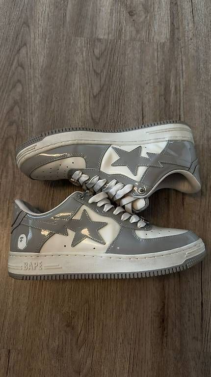 Scarpe da uomo: BAPE STA Sneakers, grau-weiss US10 – Usato da Mollis venduto da sve_swp9