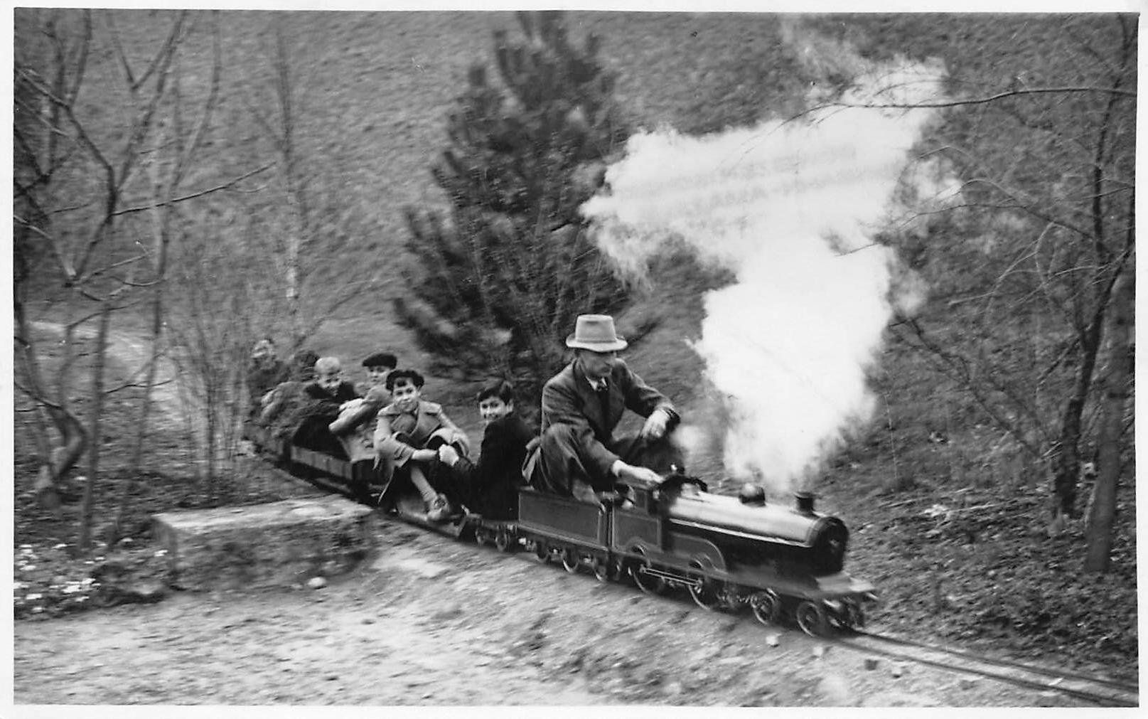 Cartoline postali: Brast Mini Eisenbahn Brugg AG  1949-51 – Usato da Bichelsee venduto da Gloeckner