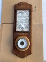 Wandbarometer aus Holz antik mit Wetterregeln gebraucht