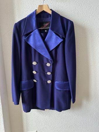 Completo giacca e gonna Gai Mattiolo taglia 48 blu
