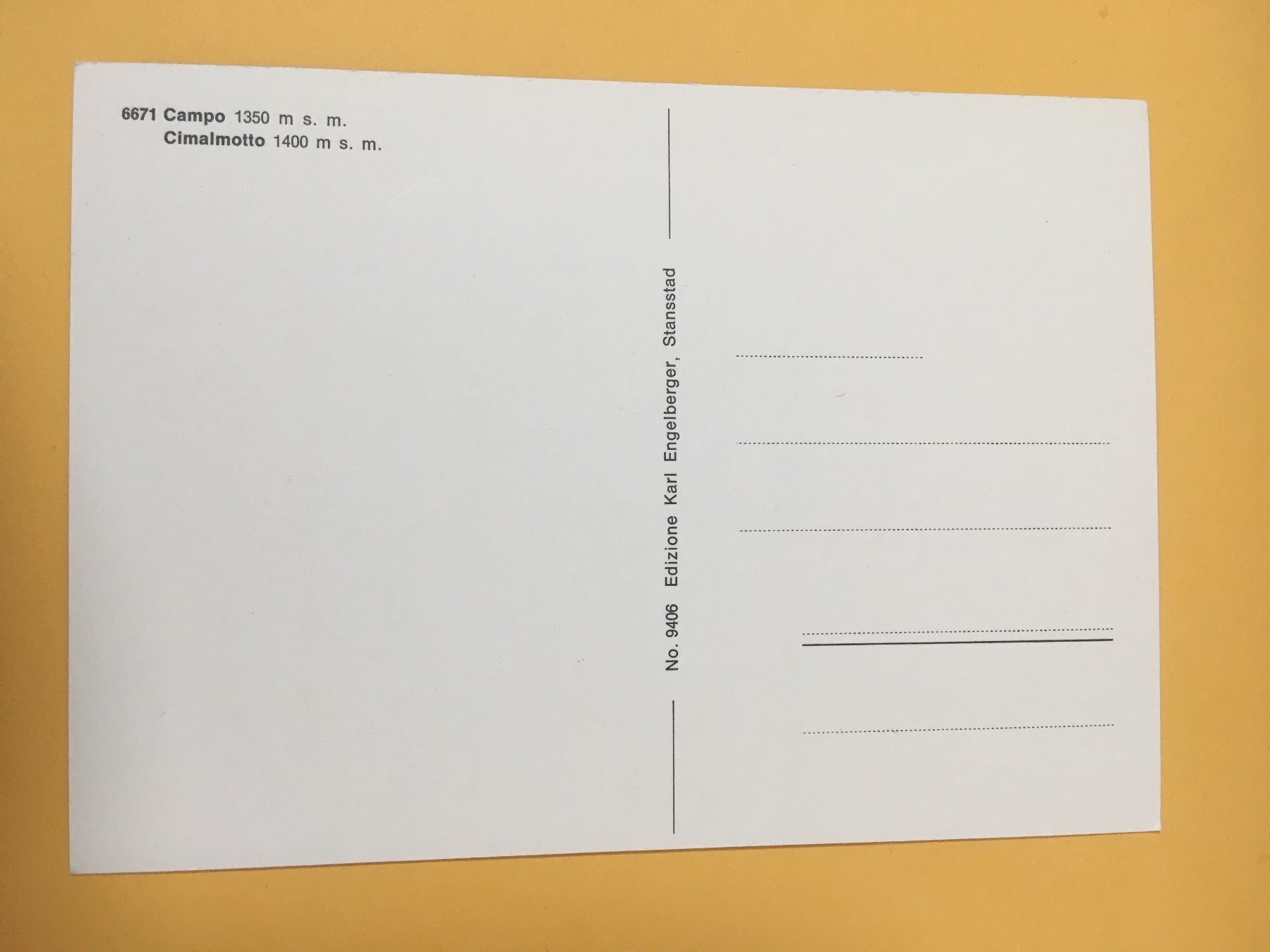 Cartoline postali: Campo-Cimalmotto Tessin mehrbildrig – Usato da Küttigen venduto da Melisch1000 1