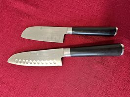 2er-Set Santokumesser / Japanische Küchenmesser  Top Zustand