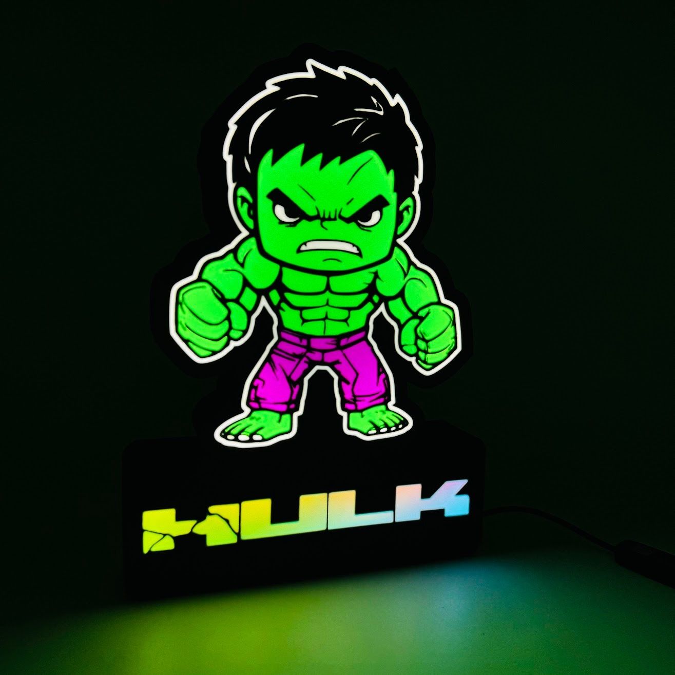 Lampade: Lightbox lumière led HULK RGB – Nuovo (secondo la descrizione) da Vicques venduto da PAMB3D 4