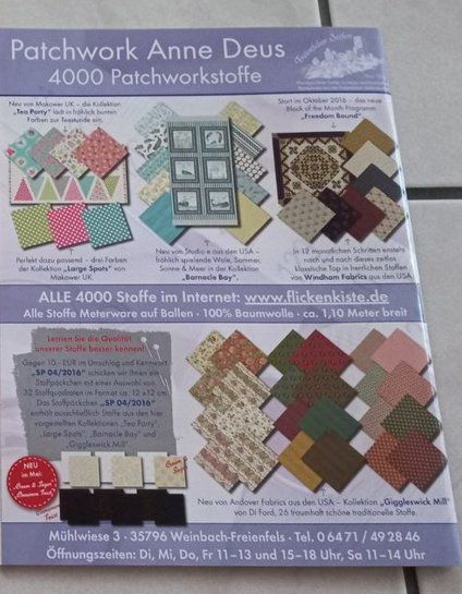 Riviste & Magazine: 1 Magazin Patchwork Spezial , mit Arbeitbogen – Usato da Winistorf venduto da acreativ4 1
