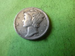 USA 1944, Dime (10 Cents), Silber .900