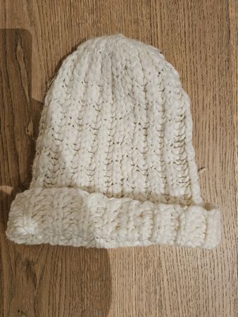 Winter Strickmuetze, creme-weiss, H&M, warm!