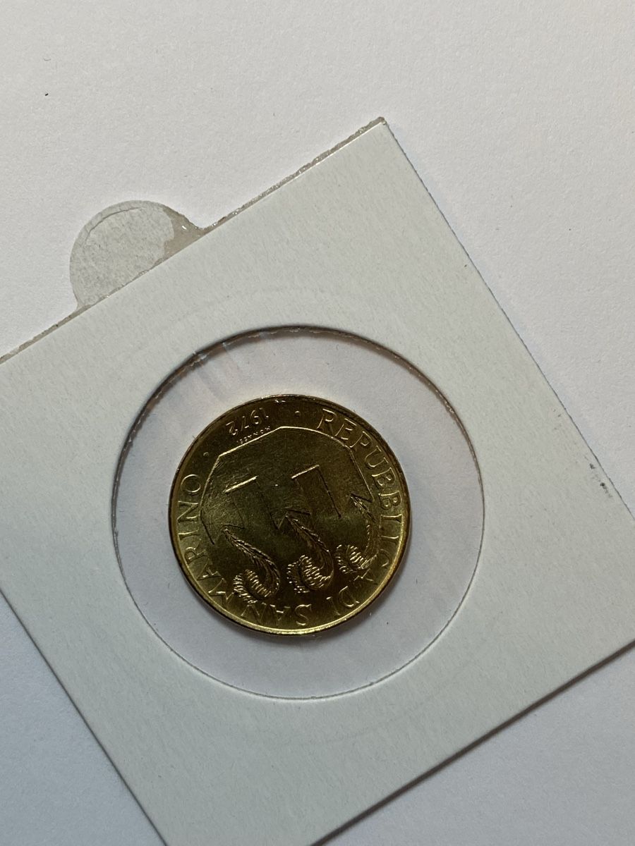Toutes les monnaies: San  Marin - 20 lires - 1972 – D'occasion à Payerne par Mike1682 1
