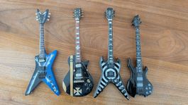 Miniatur Gitarren, Deko Gitarren, Sammlerstücke, 4 Stück.