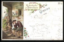 Litho Zehn deutsche Märchen, No. 3 Der 
