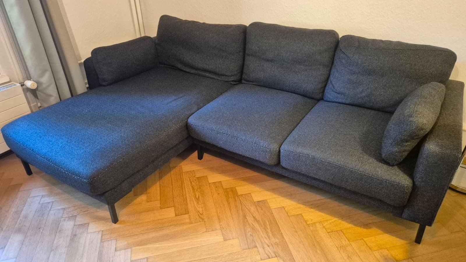Divani: Ecksofa schwarz mit Récamiere von Micadoni – Usato da Bern venduto da taheln 2
