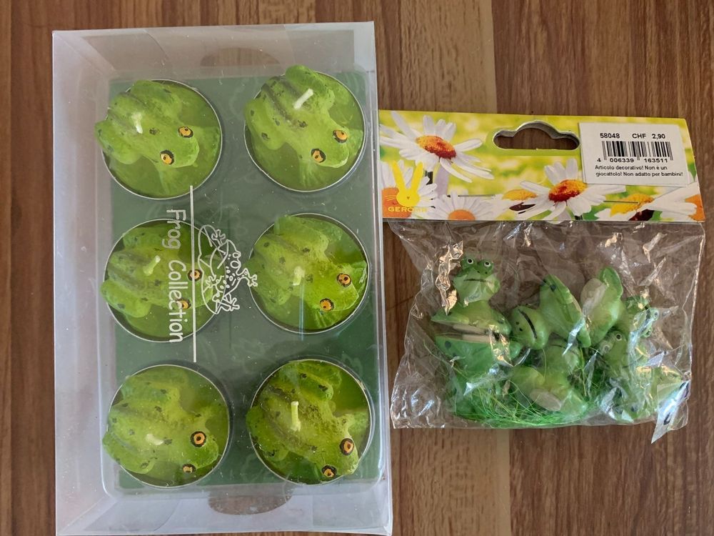 6 Teelichter In Frosch-Form – Handgefertigt Aus Paraffin, Ca. 4–5 Std. Brenndauer | Süße Deko Für Zuhause