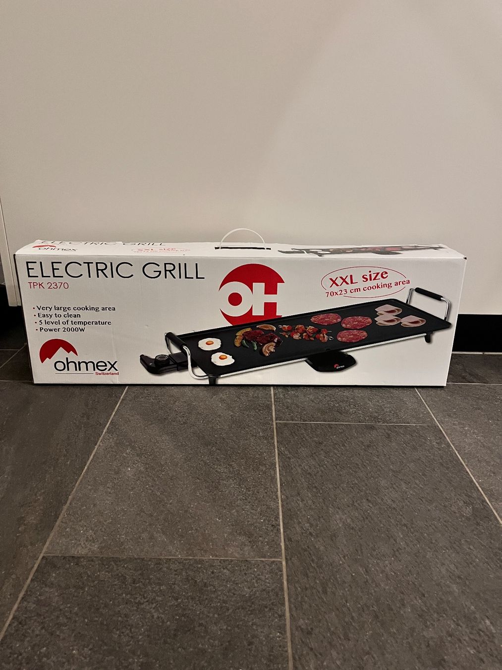 Griglie: Ohmex Tischgrill XXL – Nuovo e nell'imballaggio originale da Rümlang venduto da Dripsale 1