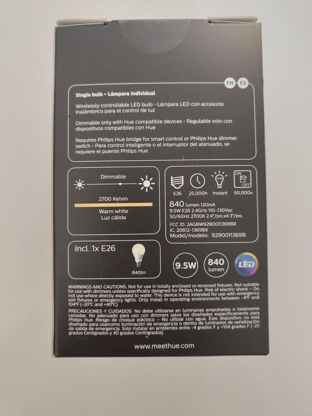 Philips Lampes: Philips Hue A19 E26 White Smart Bulb – Neuf avec emballage d'origine à Echandens par mkaag 1