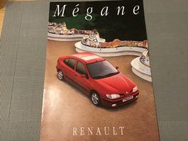 Renault Mégane Faltprospekt 4 Seiten Januar 1996