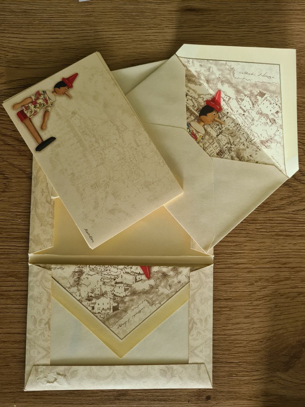 Carta: Pinocchio Briefpapier aus Italien – Nuovo (secondo la descrizione) da Ebikon venduto da Songbird85 3
