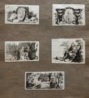 5 x Kupferstich, Johann Rudolf Füssli (1709-1793)