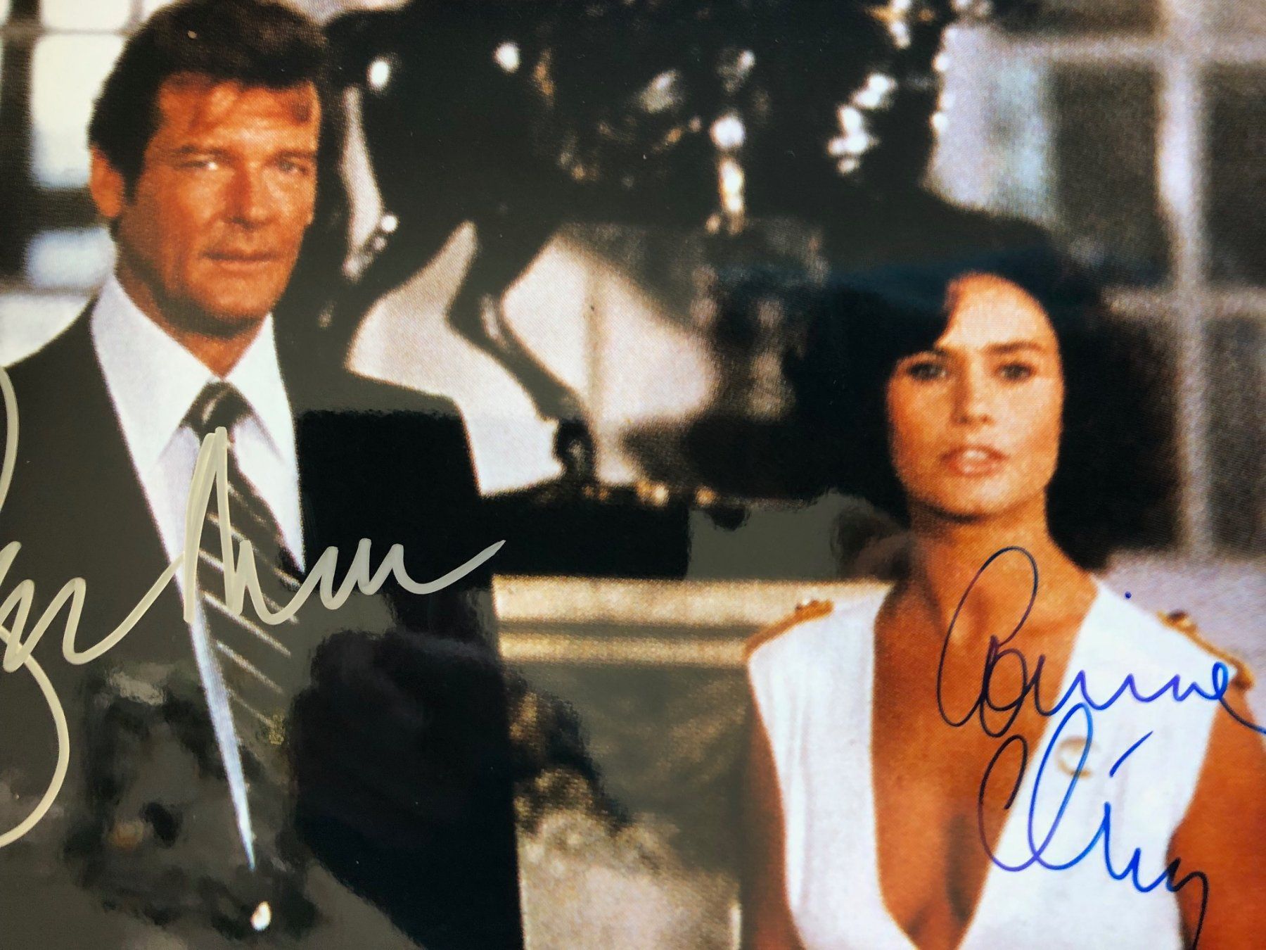 Autografi: R. Moore & C. Clery  "JAMES  BOND 007 "  orig. Autogramm – Usato da Egg b. Zürich venduto da Dbunny