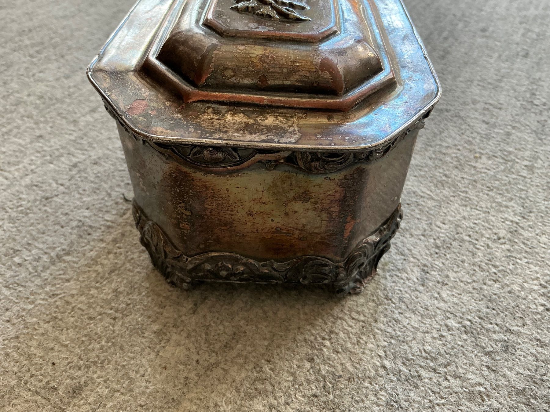 Barattoli: Antike versilberte Box, Noblin und Co. 1848 – Usato da Jona venduto da Jancy60 5