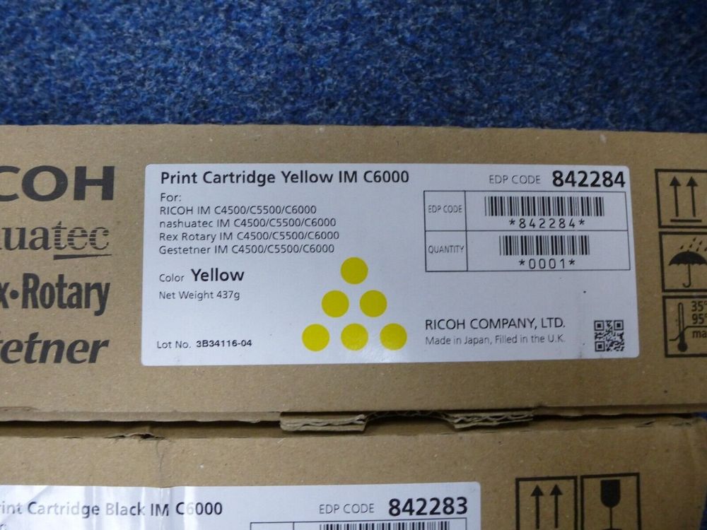 Ricoh IM C4500, IM C5500, IM C6000 yellow Toner 842284 | Kaufen auf Ricardo