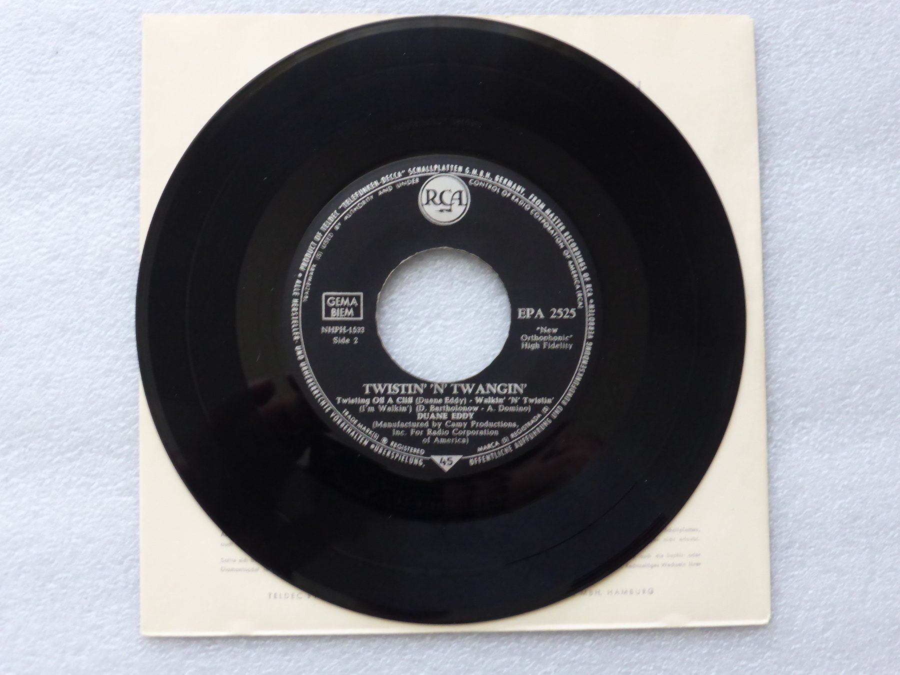 Schallplatten: Vinyl Single   EP  DUANE EDDY – Gebraucht aus Küssnacht am Rigi von Mondkinder 1