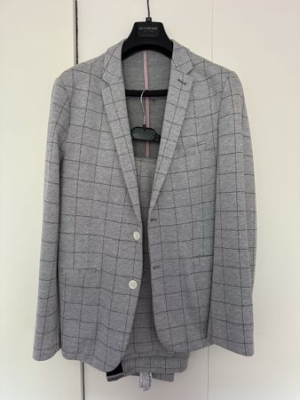Zara Man Suit checked grey 