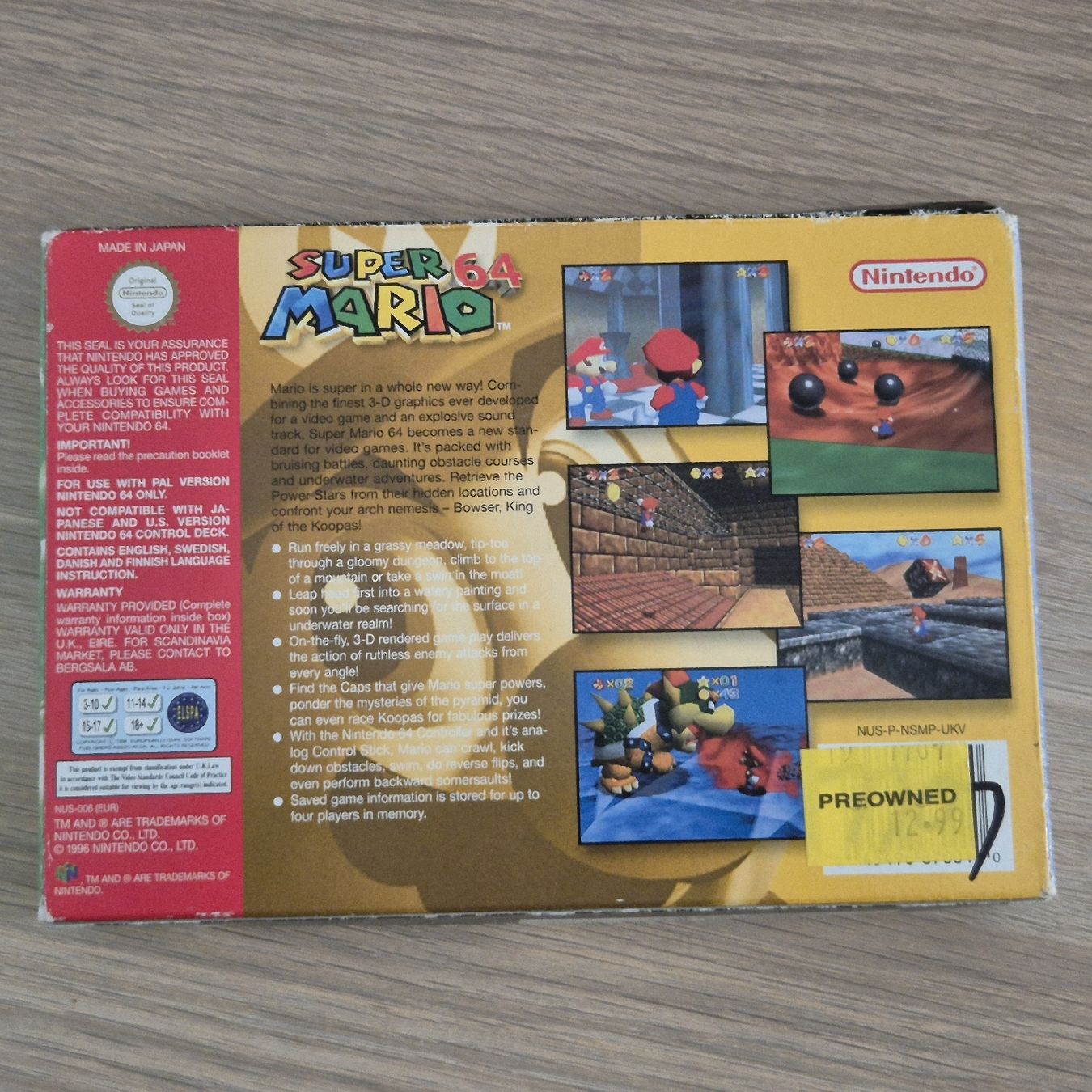 Nintendo Giochi: Super Mario 64 OVP complet – Usato da Ursy venduto da RetroBebar777 3