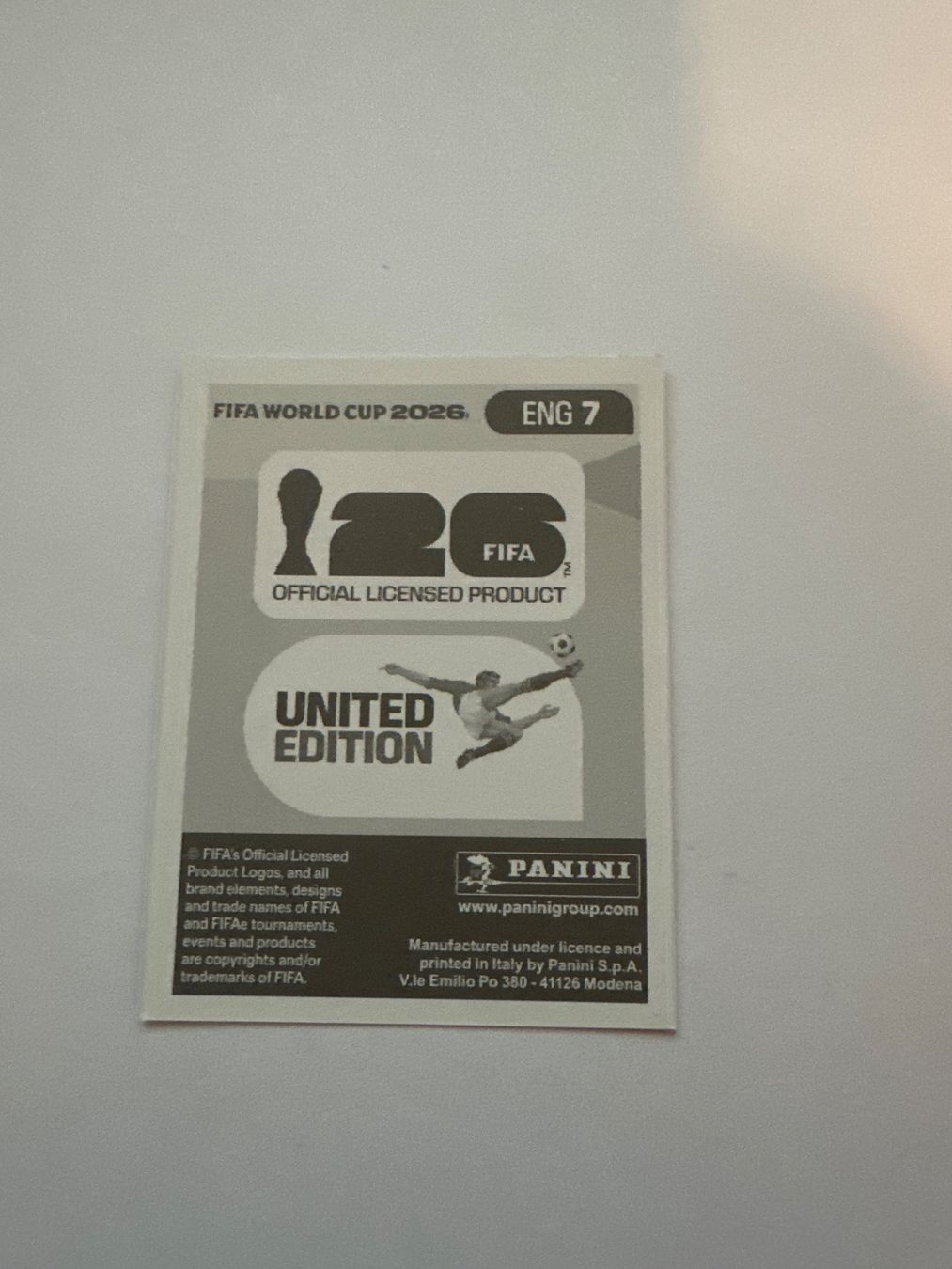 Panini Carte collezionabili: Panini FIFA WM 2026 Sticker - ENG 7 – Usato da Sulz AG venduto da DealWerk 1