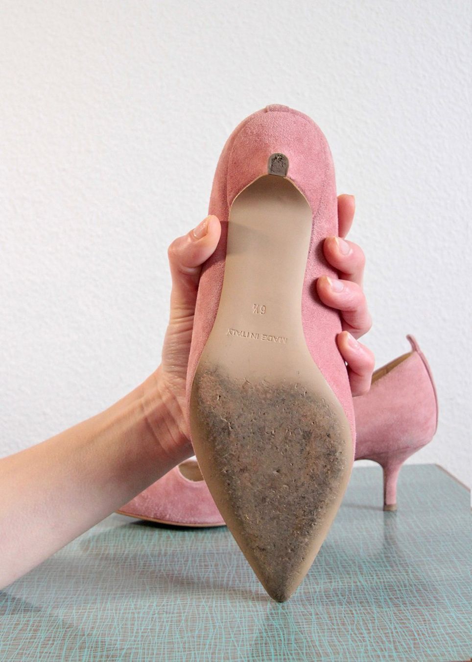 Everlane Scarpe da donna: Everlane Editor Heel Pink Suede – Usato da Buchs AG venduto da shoplio 6