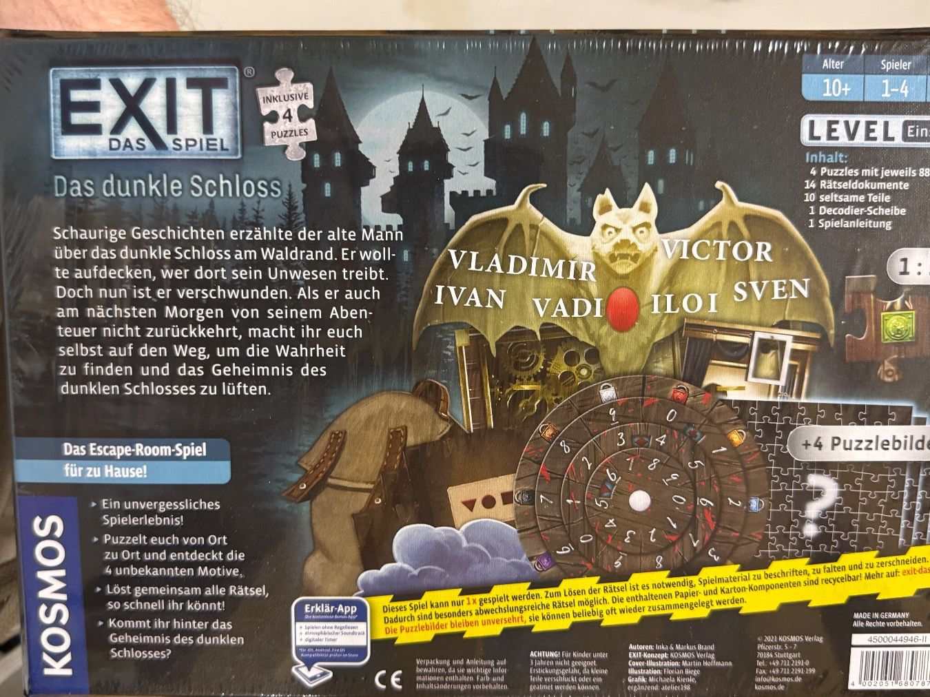 Giochi: Exit Das dunkle Schloss – Nuovo e nell'imballaggio originale da Rüti ZH venduto da kessleme 1