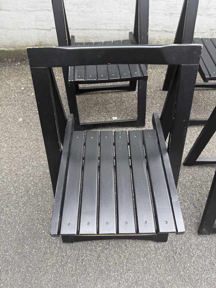 Chaises: 4er Set Trieste Klappstuhl von Aldo Jacober – D'occasion à zürich par PapaMoll86 4