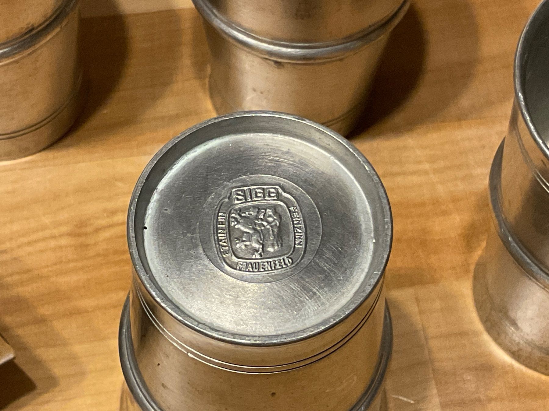 Sigg Bicchieri: 6 Zinn Becher von Sigg – Usato da Rümlang venduto da resale35 1