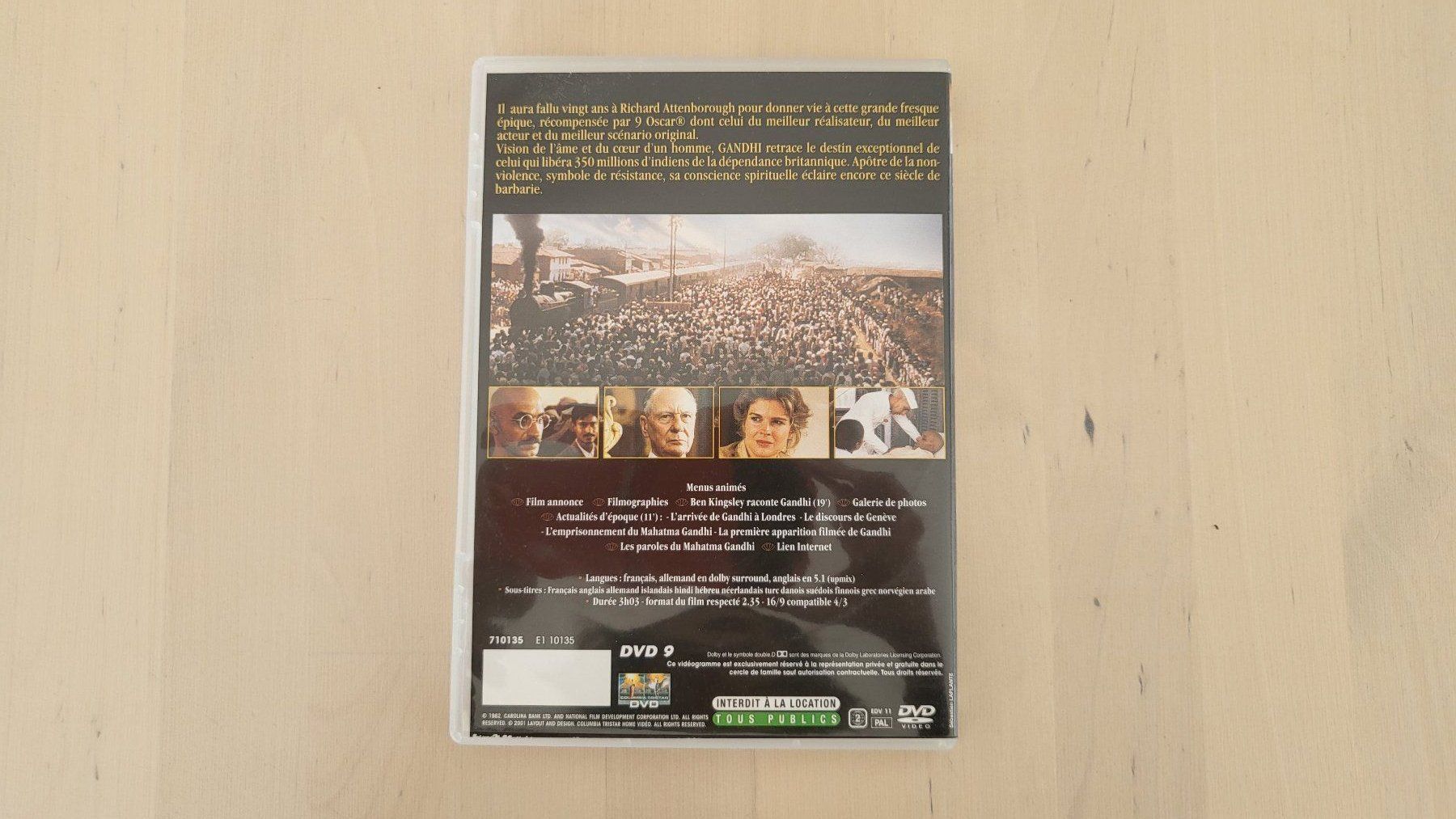 Tutti i DVDs: DVD Gandhi Version FR – Usato da Riddes venduto da Grumpyrelie 2
