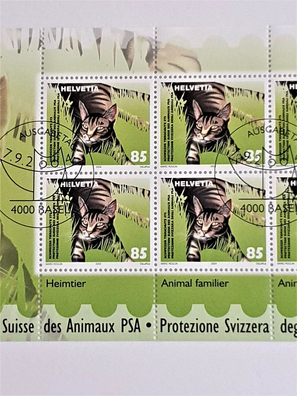 Alle Briefmarken: (156) Sondermarke "Schweizer Tierschutz" – Gebraucht aus Schwarzhäusern von Inot3 4