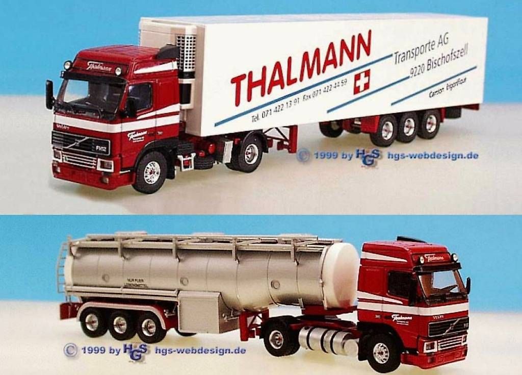 Tekno Kit di modellismo & Modellini statici: Volvo FH 12 Thalmann Tekno 1:50 – Nuovo e nell'imballaggio originale da Lessoc venduto da beletteman