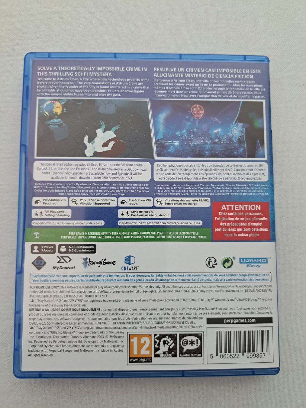 Casco VR: Dyschronia : Chronos Alternate PSVR2 PS5 – Usato da Genève venduto da eng_7ylp 1